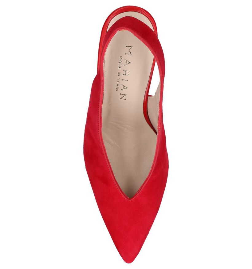 Marian Talons hauts en Rouge foncé en daim (249288)