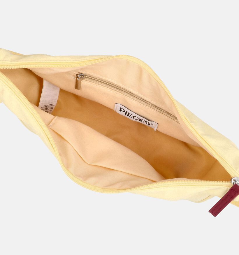 Pieces Amanda Logo Bumbag Sac port&eacute; crois&eacute; en Jaune pour femmes (367121)