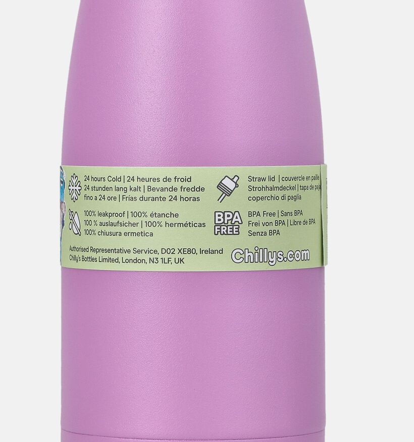 Chilly's Kids Bottle Gourde en Violet 350ml pour gar&ccedil;ons, filles (381609)