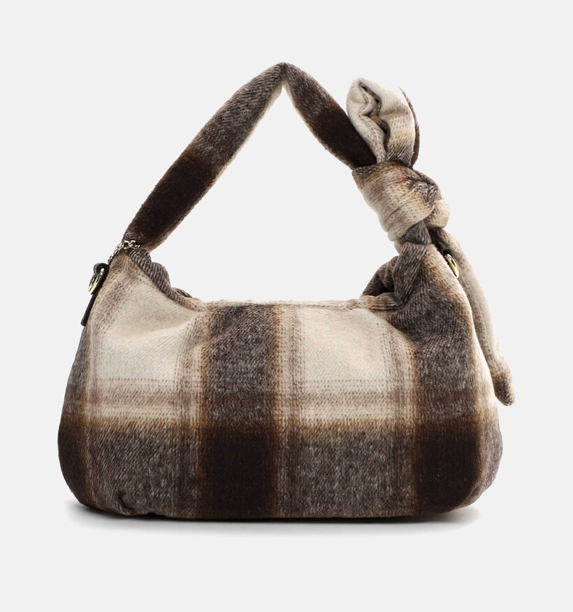 Emily & Noah Hanneke Sac porté croisé Plaid en Beige/Marron pour femmes (363446)