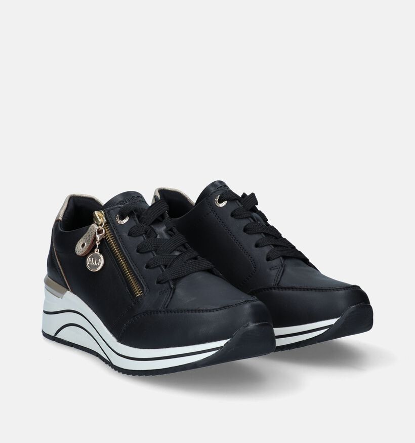 Remonte Baskets casual en Noir pour femmes (347237) - pour semelles orthopédiques