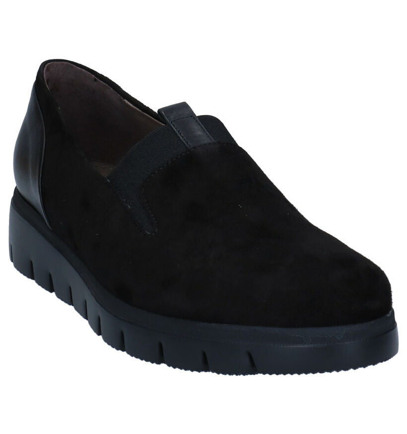 Gabor Best Fitting Zwarte Instappers in nubuck (282412)