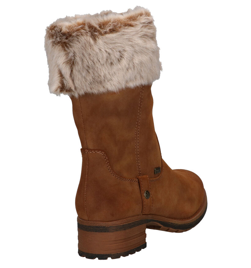 Rieker Bottes courtes en Marron en textile (299376)