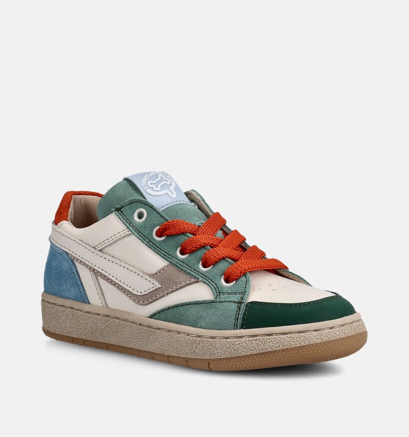 STONES and BONES Logik Witte Sneakers voor jongens (369641) - geschikt voor steunzolen