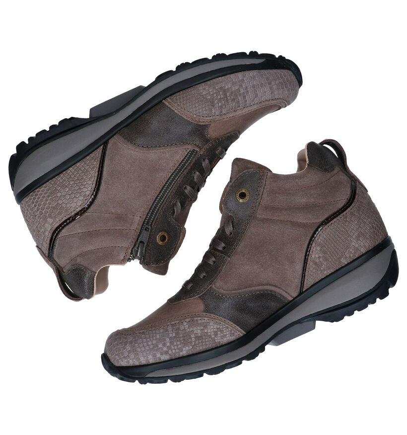 Xsensible Laviano Taupe Bottines in leer (284943)