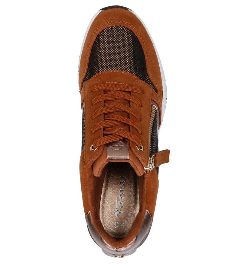Tamaris Cognac Sneakers in kunstleer (277332)