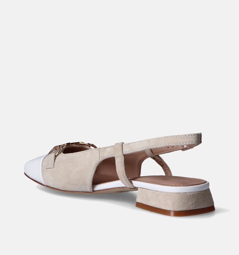 Nathan-Baume Beige Slingback pumps voor dames (356283)