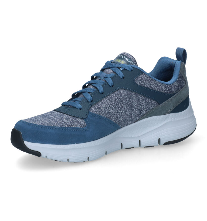 Skechers Arch Fit Blauwe Sneakers voor heren (310612) - geschikt voor steunzolen