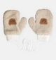 Little David Teddy Beige Wanten met Koord voor meisjes, jongens (382971)