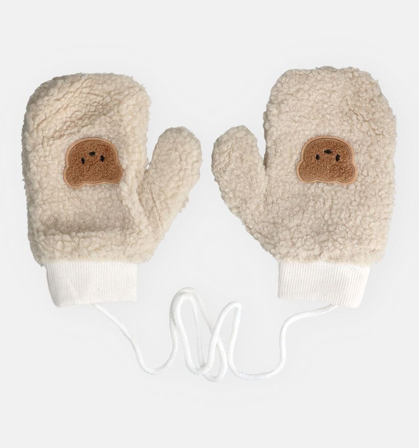 Little David Teddy Beige Wanten met Koord voor meisjes, jongens (382971)