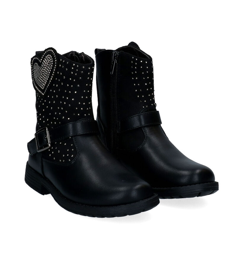 Asso Bottes courtes en Noir en simili cuir (296474)