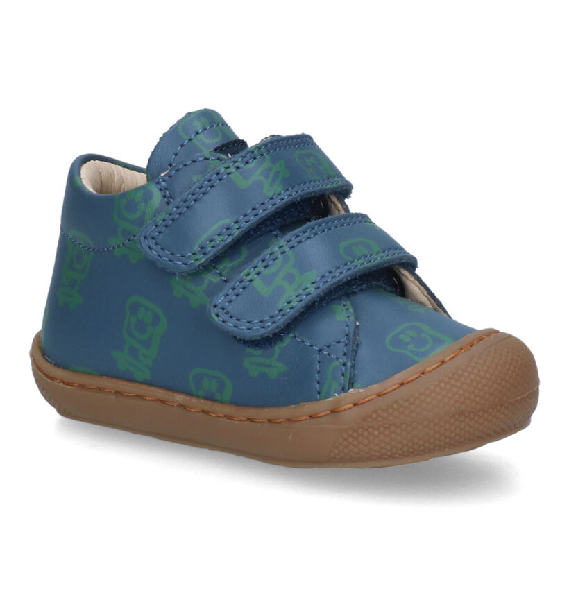 Naturino Cocoon Blauwe Babyschoentjes in leer (316402)