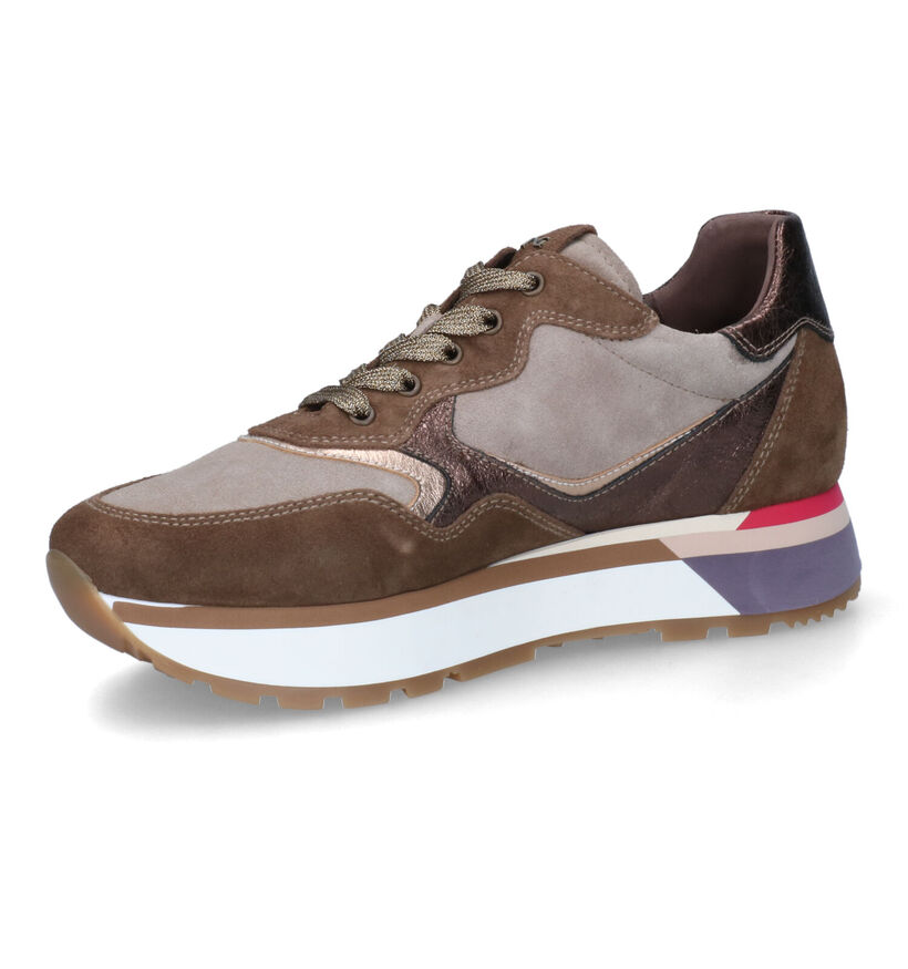 NeroGiardini Bruine Sneakers voor dames (316021) - geschikt voor steunzolen