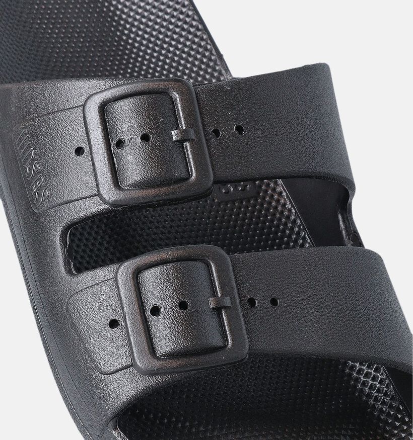 Freedom Moses Basic Claquettes en Noir pour femmes (354878)
