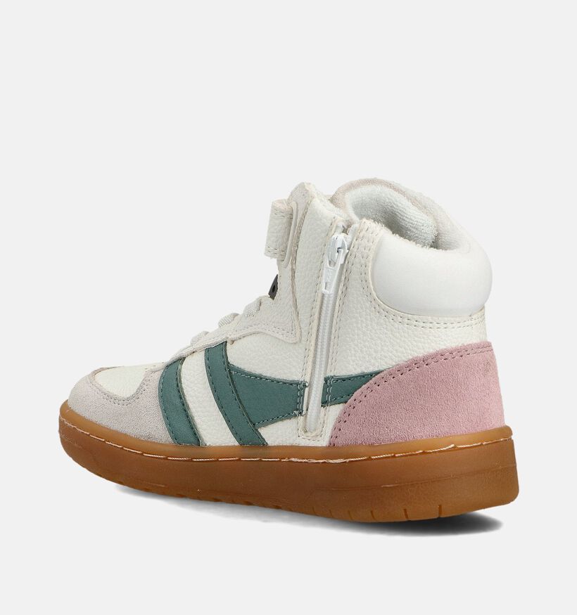 Gola Talon Baskets montantes en Blanc pour filles, garçons (361004) - pour semelles orthopédiques