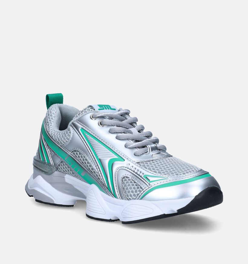 Steve Madden Speedster Zilveren Sneakers voor dames (347694) - geschikt voor steunzolen