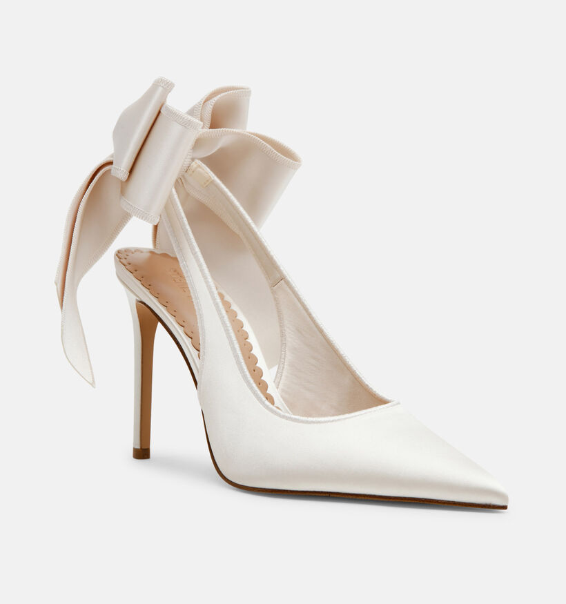 Steve Madden Teacup Ivory Satin Witte Pumps voor dames (379918)
