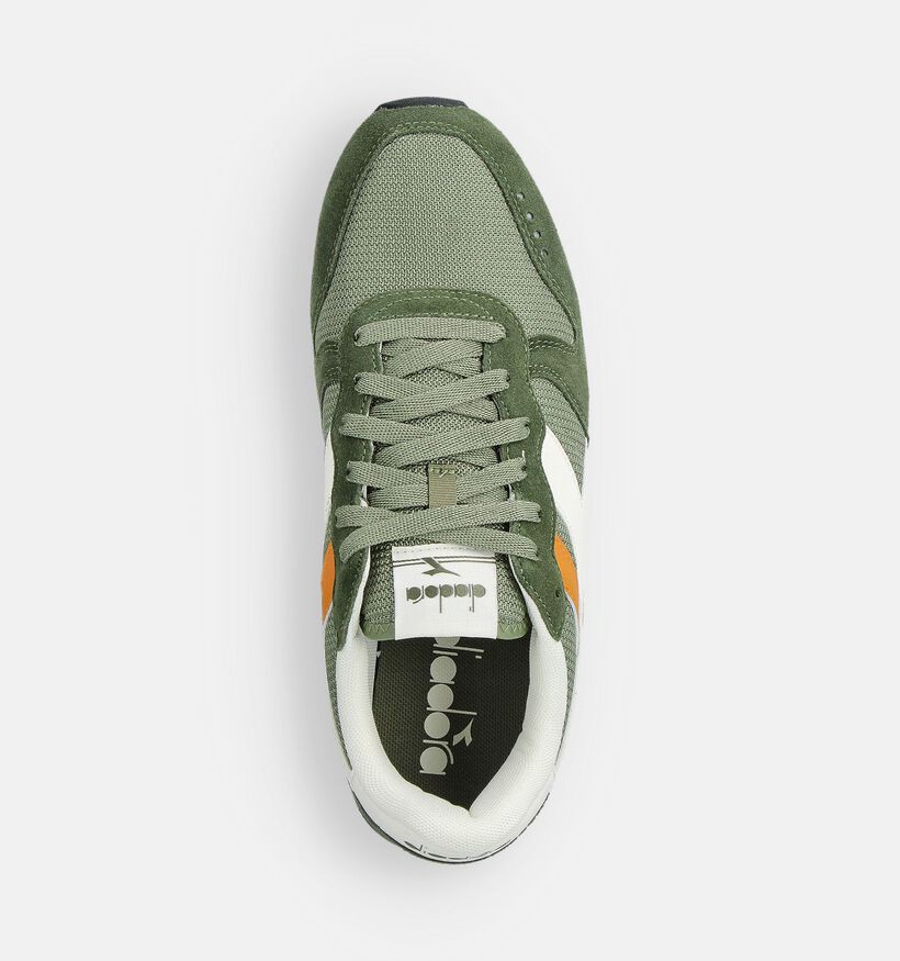 Diadora Camaro M2 Baskets en Vert kaki pour hommes (361378) - pour semelles orthopédiques