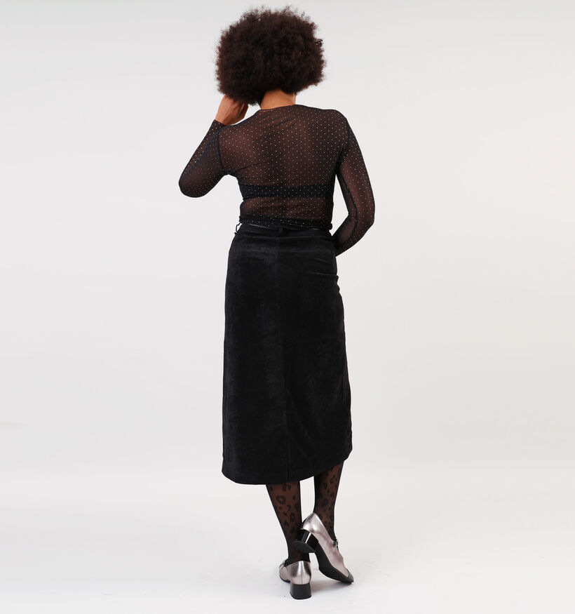 Vero Moda Roma Zwarte Lange rok met split voor dames (349049)