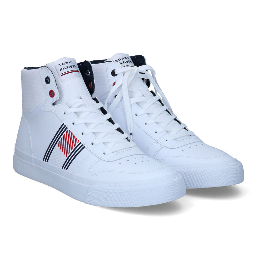 Tommy Hilfiger Core Corporate Baskets en Blanc pour hommes (300697)