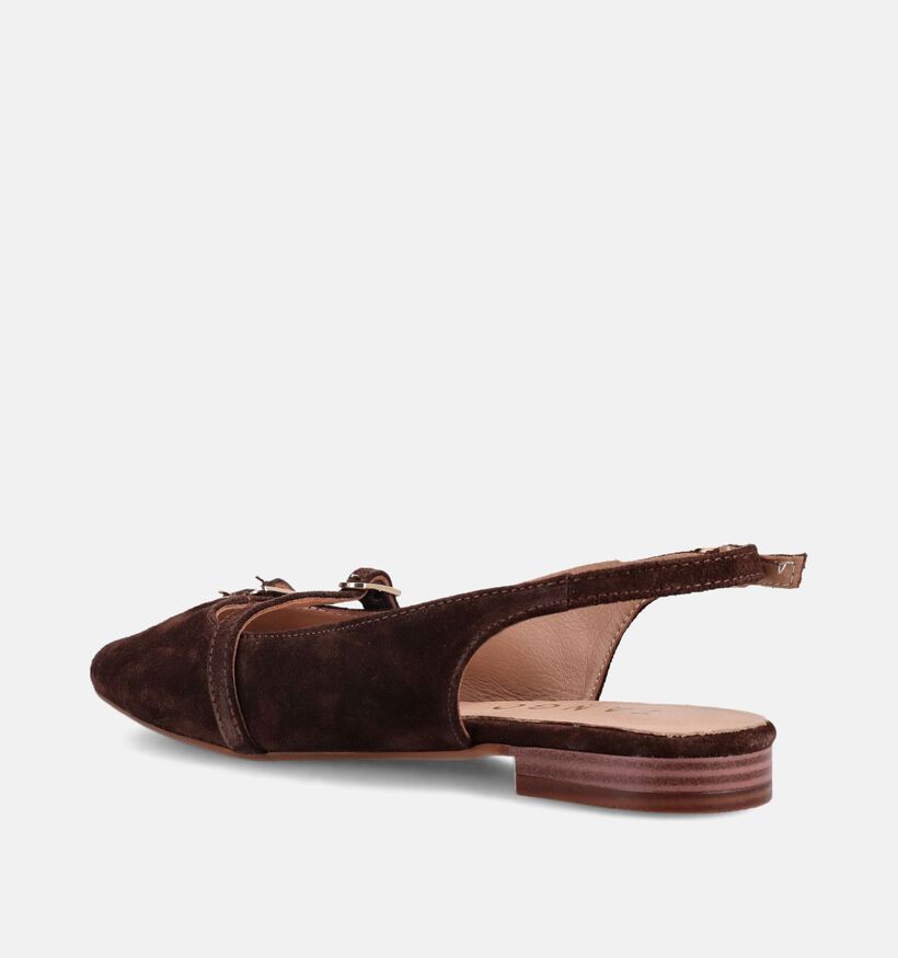 Tango Duna 4 Donkerbruine Slingback Ballerina's voor dames (375548)