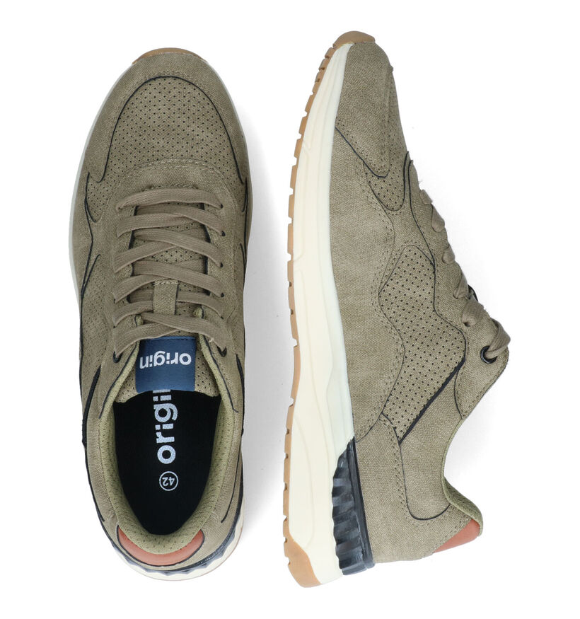 Origin Chaussures à lacets en Vert kaki pour hommes (320886) - pour semelles orthopédiques