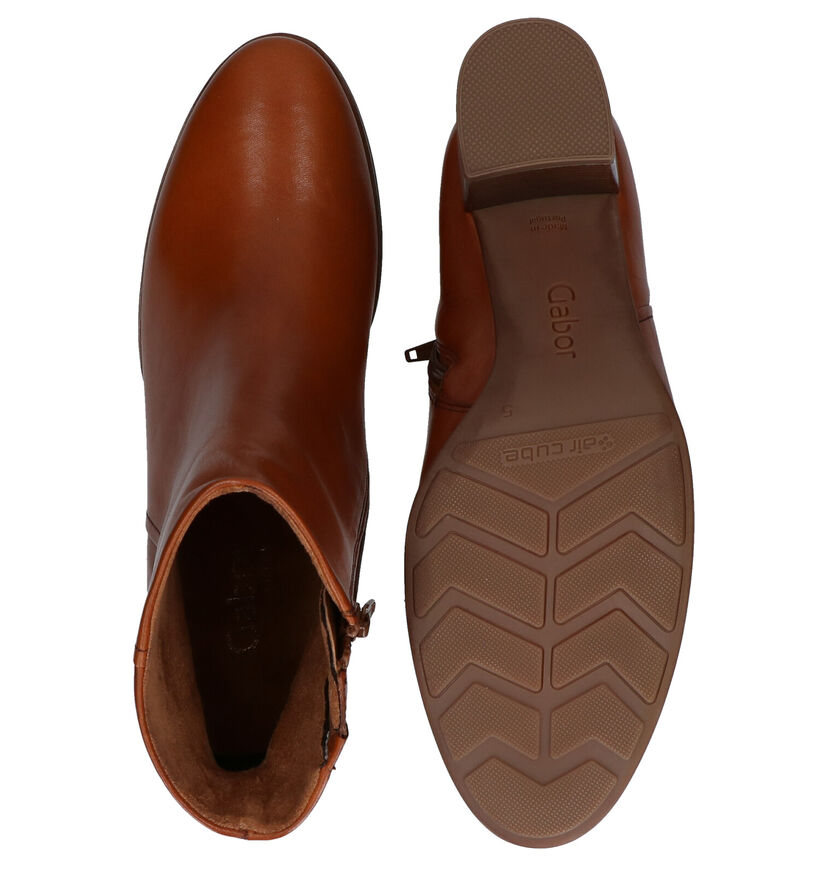 Gabor Cognac Enkellaarzen in leer (282332)