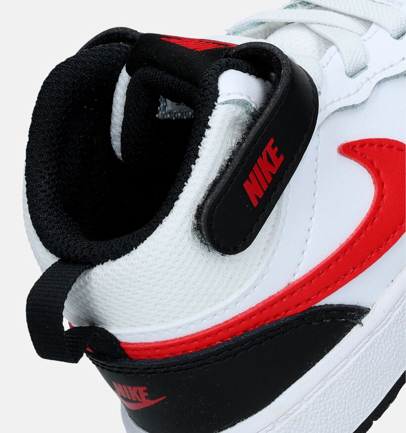 Nike Court Borough Witte Sneakers voor jongens, meisjes (341565)
