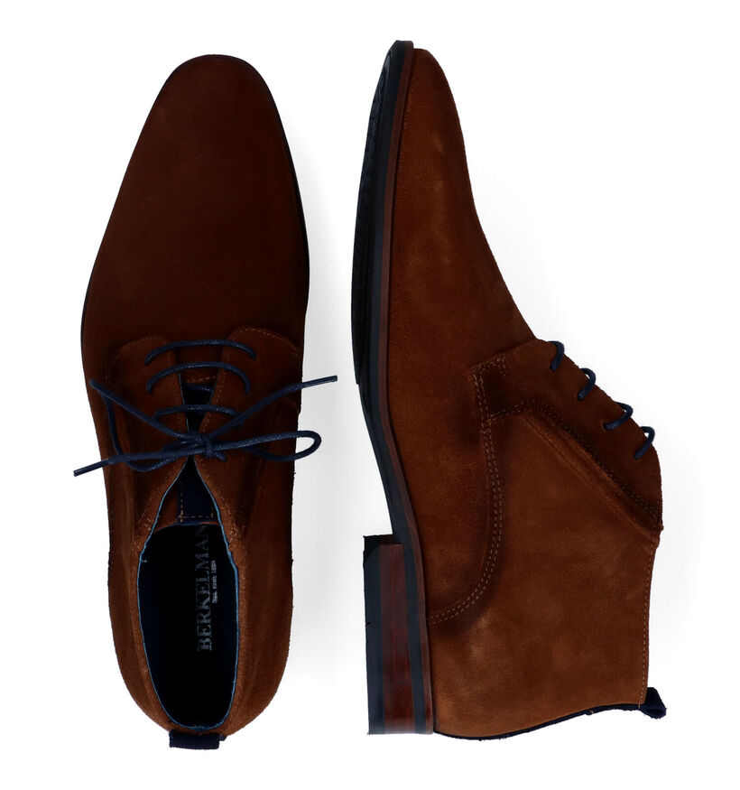 Berkelmans Estoril Cognac Veterschoenen voor heren (313147)