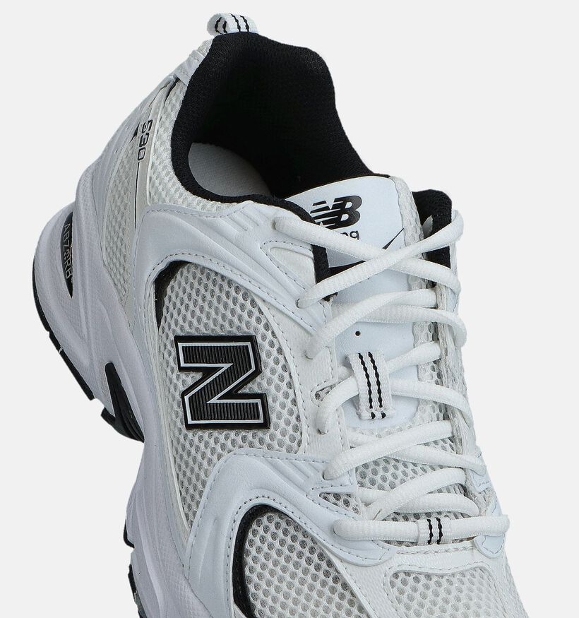 New Balance 530 Baskets en Noir New Balance 530 Baskets en Blanc pour hommes (366256) - pour semelles orthopédiques