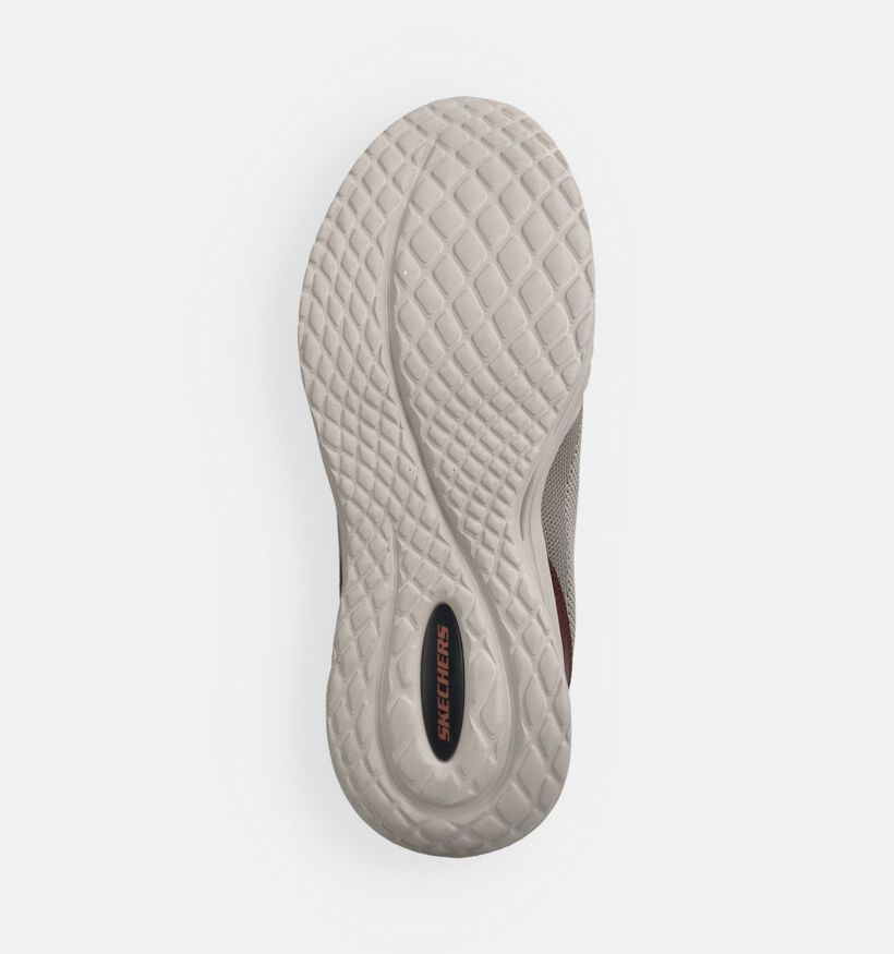 Skechers Arch Fit Orvan Baskets basses en Taupe pour hommes (371057) - pour semelles orthop&eacute;diques