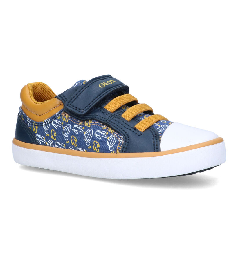 Geox Gisli Blauwe Sneakers voor jongens (320618) - geschikt voor steunzolen