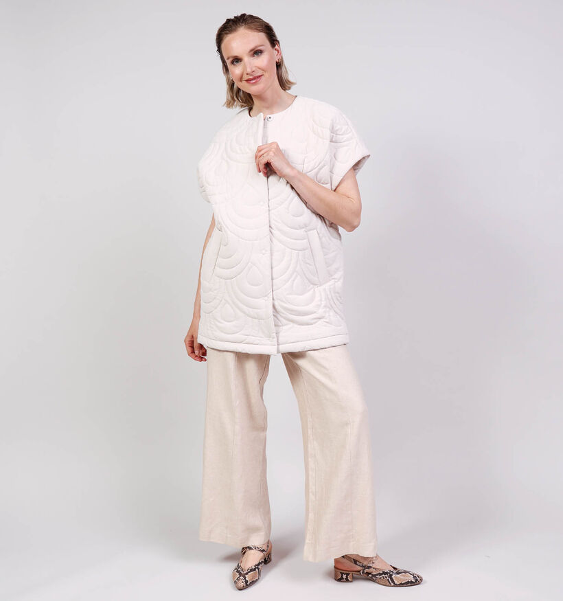 Ilse Jacobsen Blossom Short Quilted Cape Ecru Jas voor dames (380847)