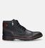 Rieker Boots à lacets en Gris foncé en cuir (331757)