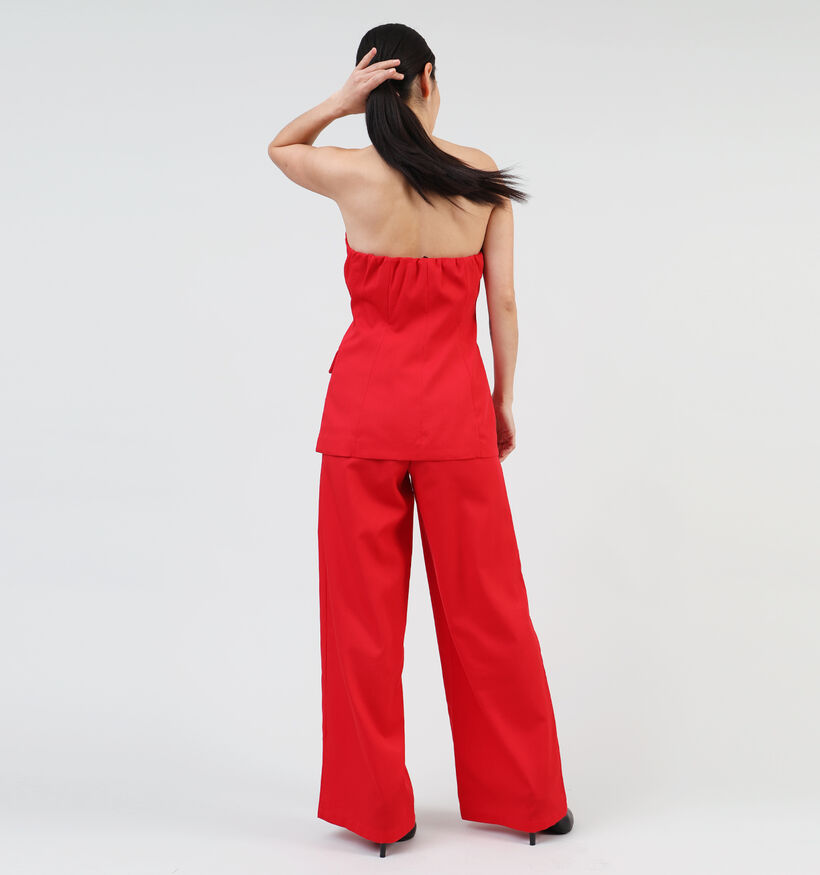 Pieces Odette Rode Kostuumgilet voor dames (354095)