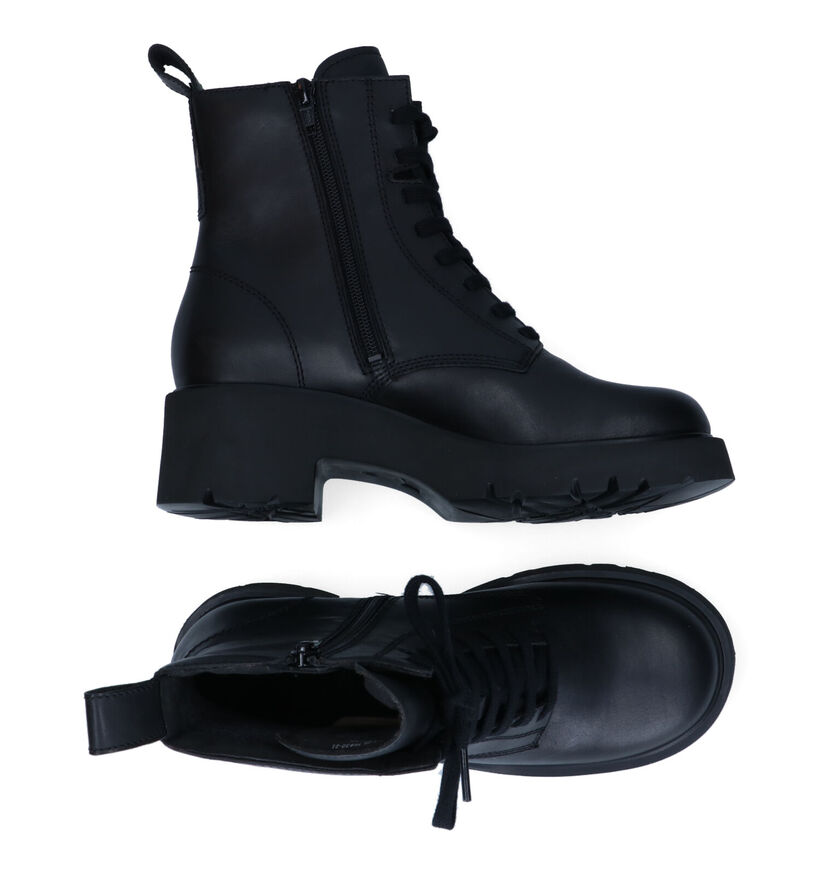 Camper Boots à lacets en Noir en cuir (299911)