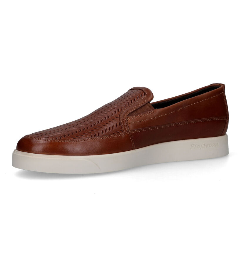 ECCO Street Lite M Chaussures à enfiler en Cognac pour hommes (321461) - pour semelles orthopédiques