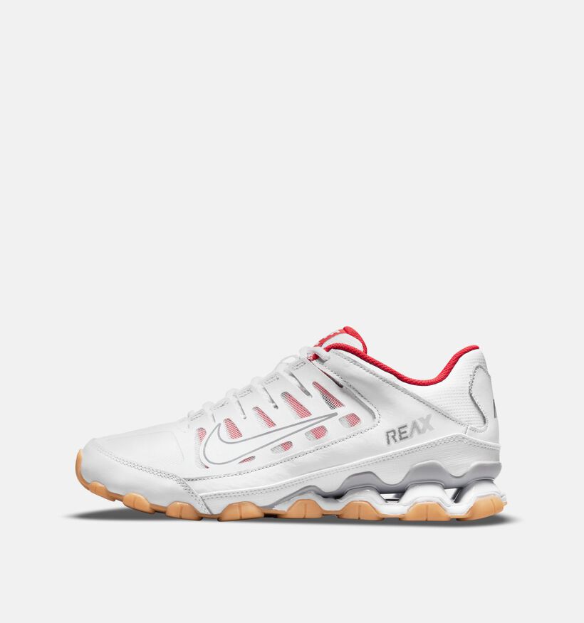 Nike Reax 8 TR Baskets basses en Blanc pour hommes (355869) - pour semelles orthopédiques