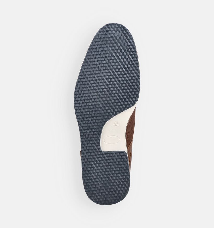 Marco Tozzi Bruine Geklede Veterschoenen voor heren (375262) - geschikt voor steunzolen