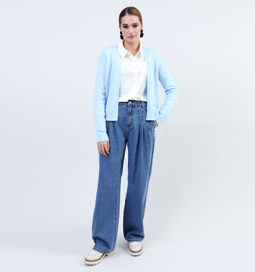Vila Ril Cardigan court en Bleu pour femmes (351780)