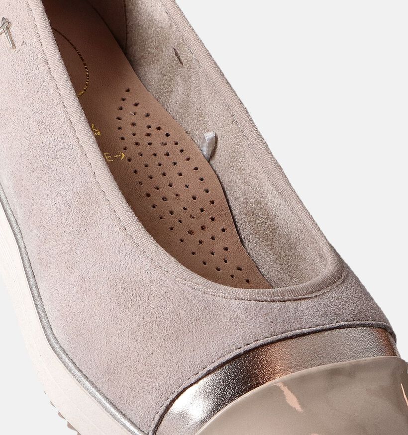Tamaris Comfort Beige Ballerina's voor dames (351660) - geschikt voor steunzolen