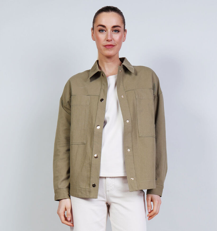 The Shirt Project Jacket Smiley Manteau court en Vert pour femmes (374349)
