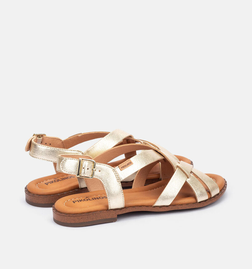 Pikolinos Algar Sandales plates en Or pour femmes (370544)
