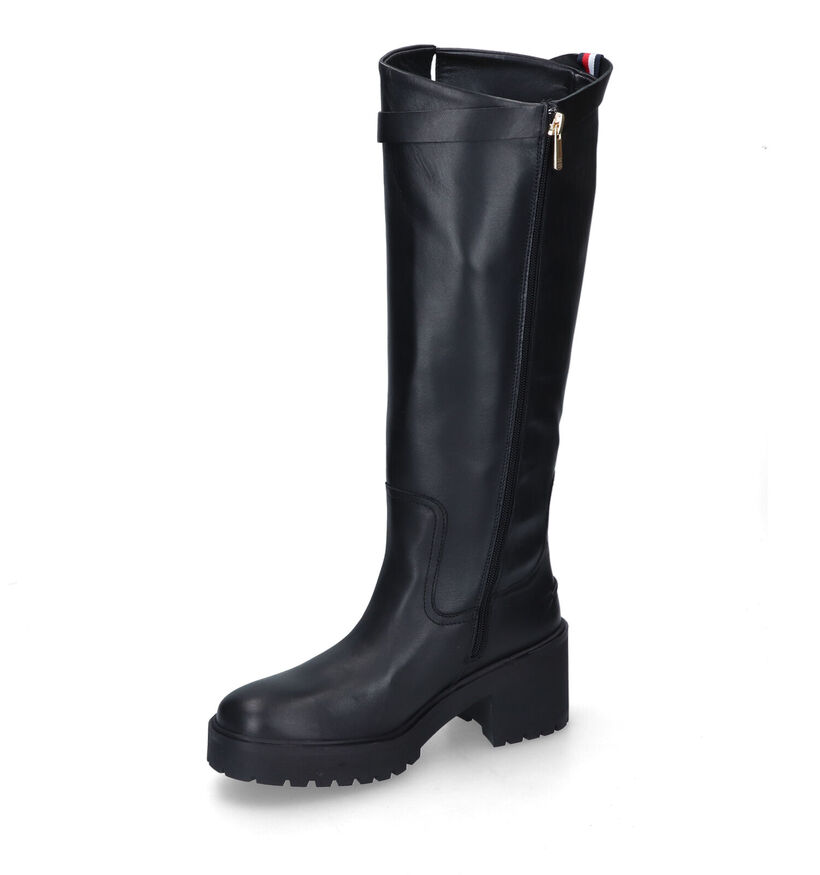 Tommy Hilfiger Belt Buckle Bottes hautes en Noir pour femmes (314138)