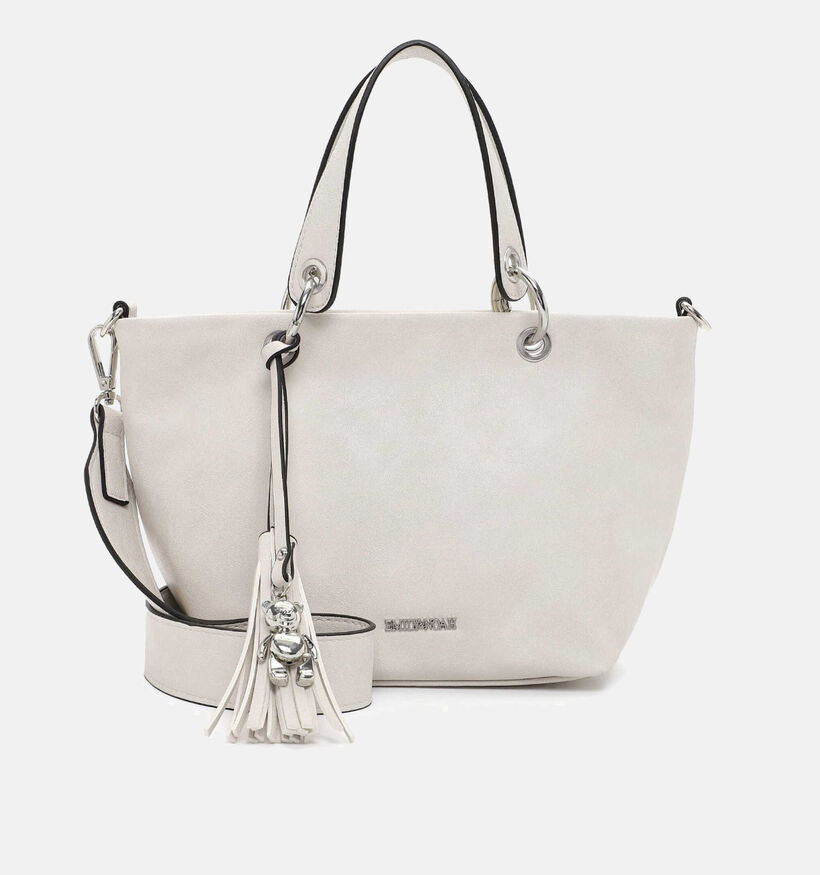 Emily & Noah Beatrix Ecru Shopper tas met rits voor dames (340647)