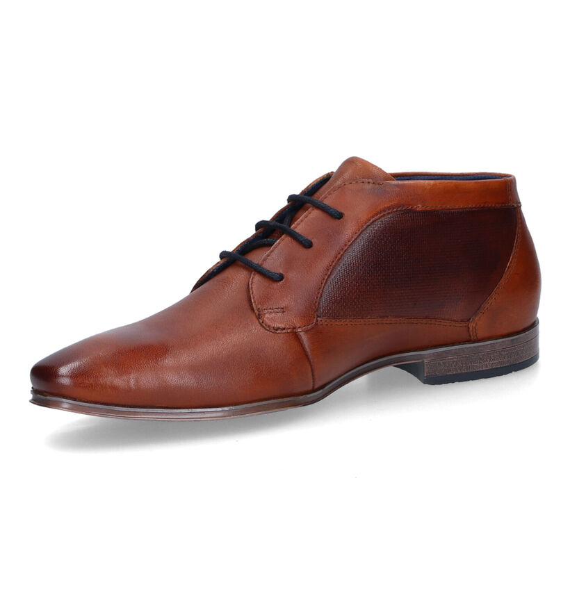 Bugatti Morino Cognac Geklede Veterschoenen voor heren (315042)