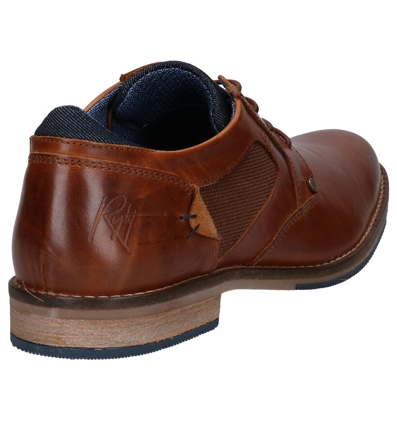 Bullboxer Cognac Geklede Veterschoenen in leer (265983)