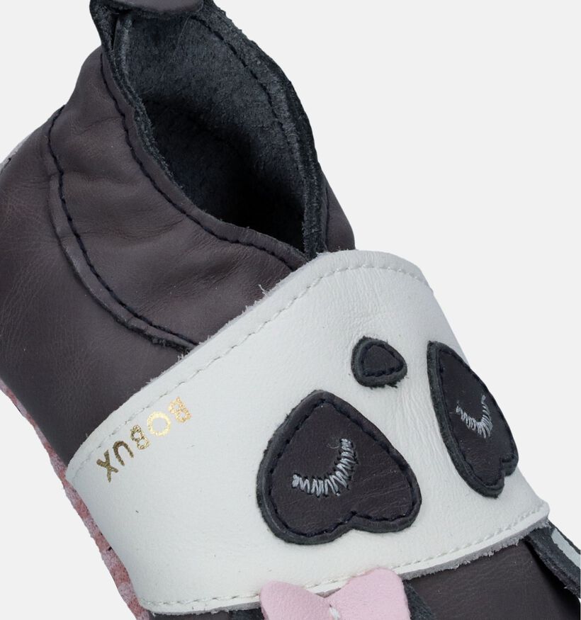 Bobux Bam Bow Chaussons pour bébé en Gris pour filles (303094)
