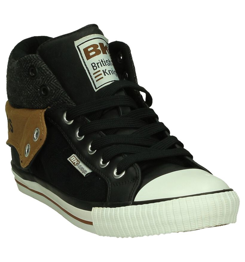 Hoge Sneaker BK Roco Zwart, , pdp