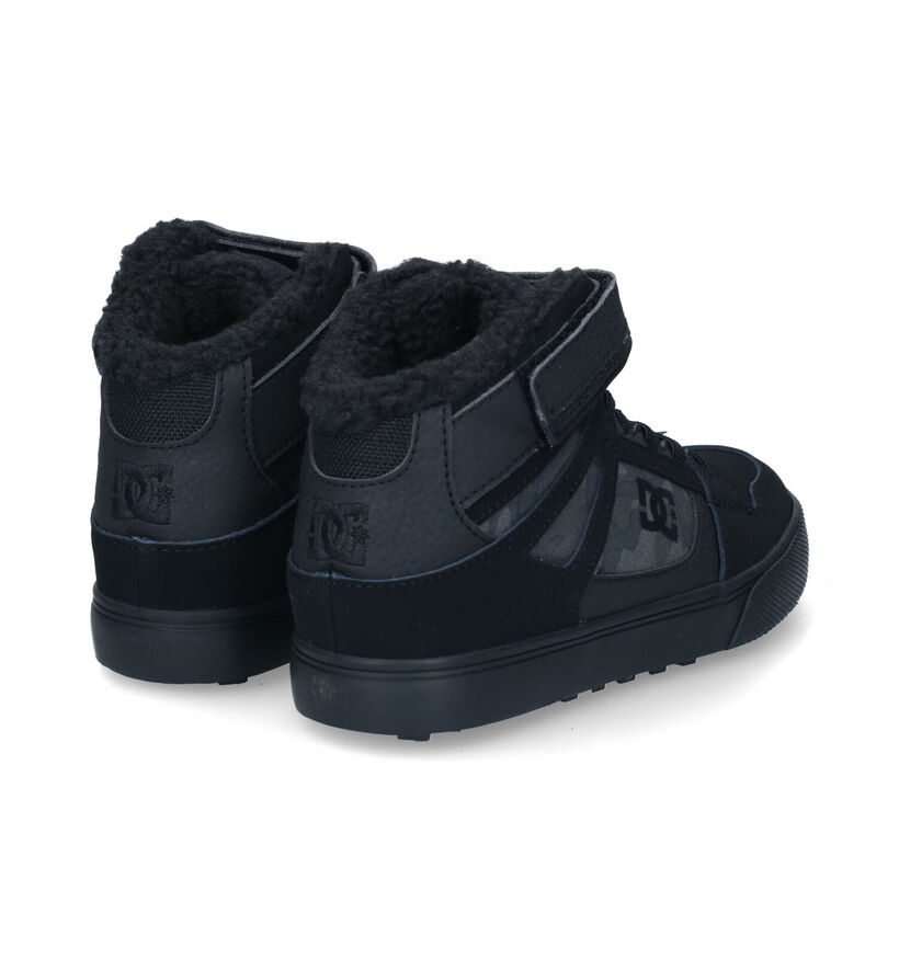 DC Shoes Pure High Top Zwarte Sneakers voor jongens (313146) - geschikt voor steunzolen